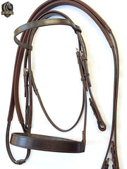 Premium Leather English Horse Bridle with Reins – Perfect for Dressage & Equestrian Training