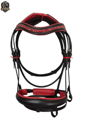 Portuguese Horse Bridle Set – Complete with Breastplate, Crupper, and Reins