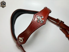 Handmade Leather Horse Tack with Medieval and Elegant Design: Baroque Bridle Vienna