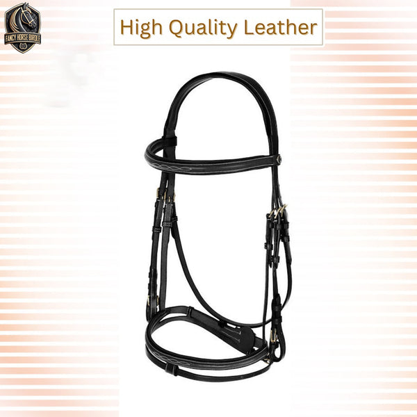 Handmade Leather Horse Bridle in the Baroque Style