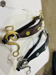 Silver and Gold Fancy Hackmore for Horse Bridle