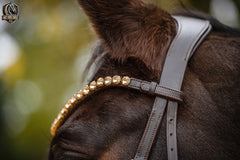 Bitless Bridle Anatomical with Exchangeable Pads and Crystal Browband – Cross Bridle & Sidepull Design